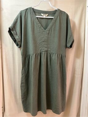 briggs linen dresses BRIGGS Linen Blend Babydoll Dress w/ Pockets main image 0
